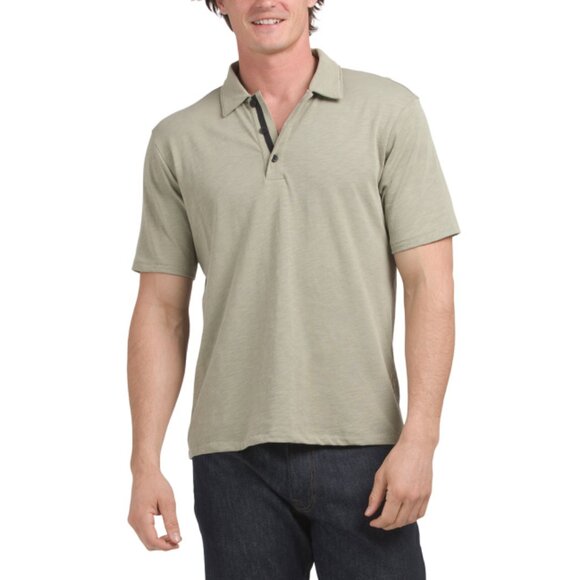 RAG & BONE Moss Classic Slub Knit Jersey Polo